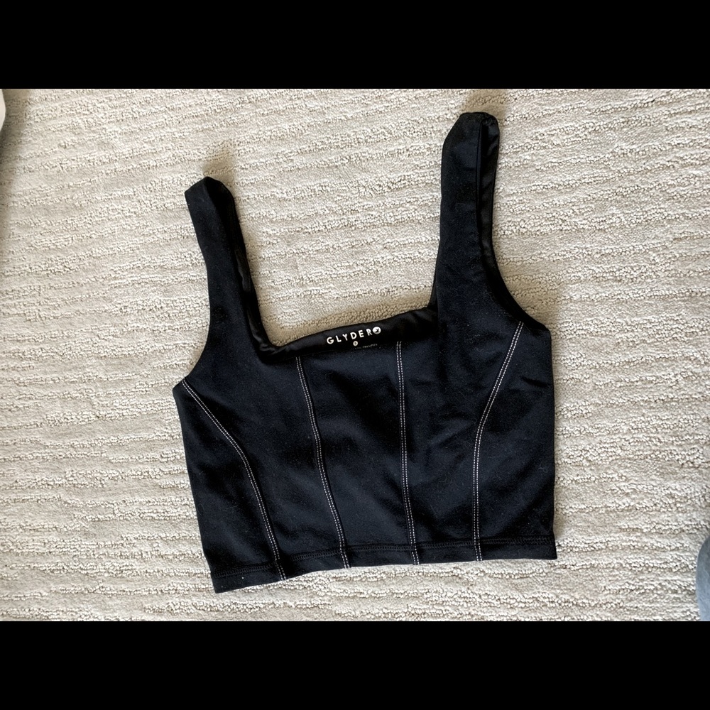 Glyder black sports bra